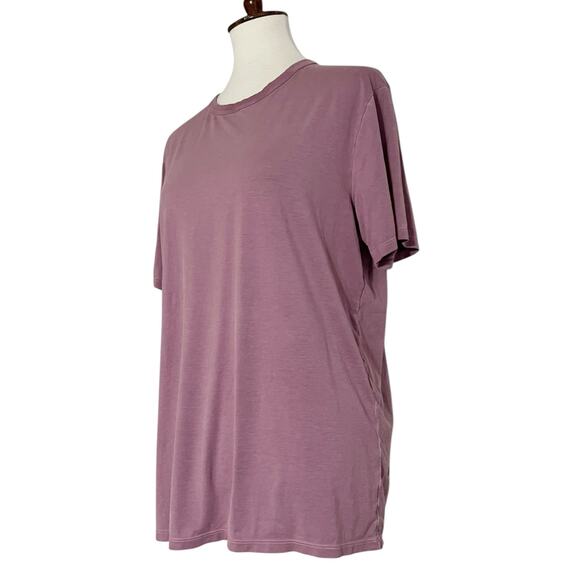 Lululemon Pink Short Sleeves Straight-Hem Crewneck T-Shirt Size 10 - Picture 4 of 8